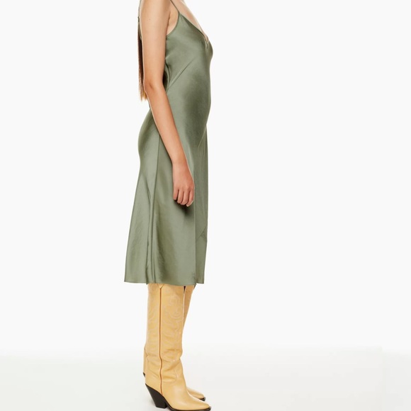 Royal Blue Wilfred Slip Only Dress, size Small, satin - Picture 10 of 12